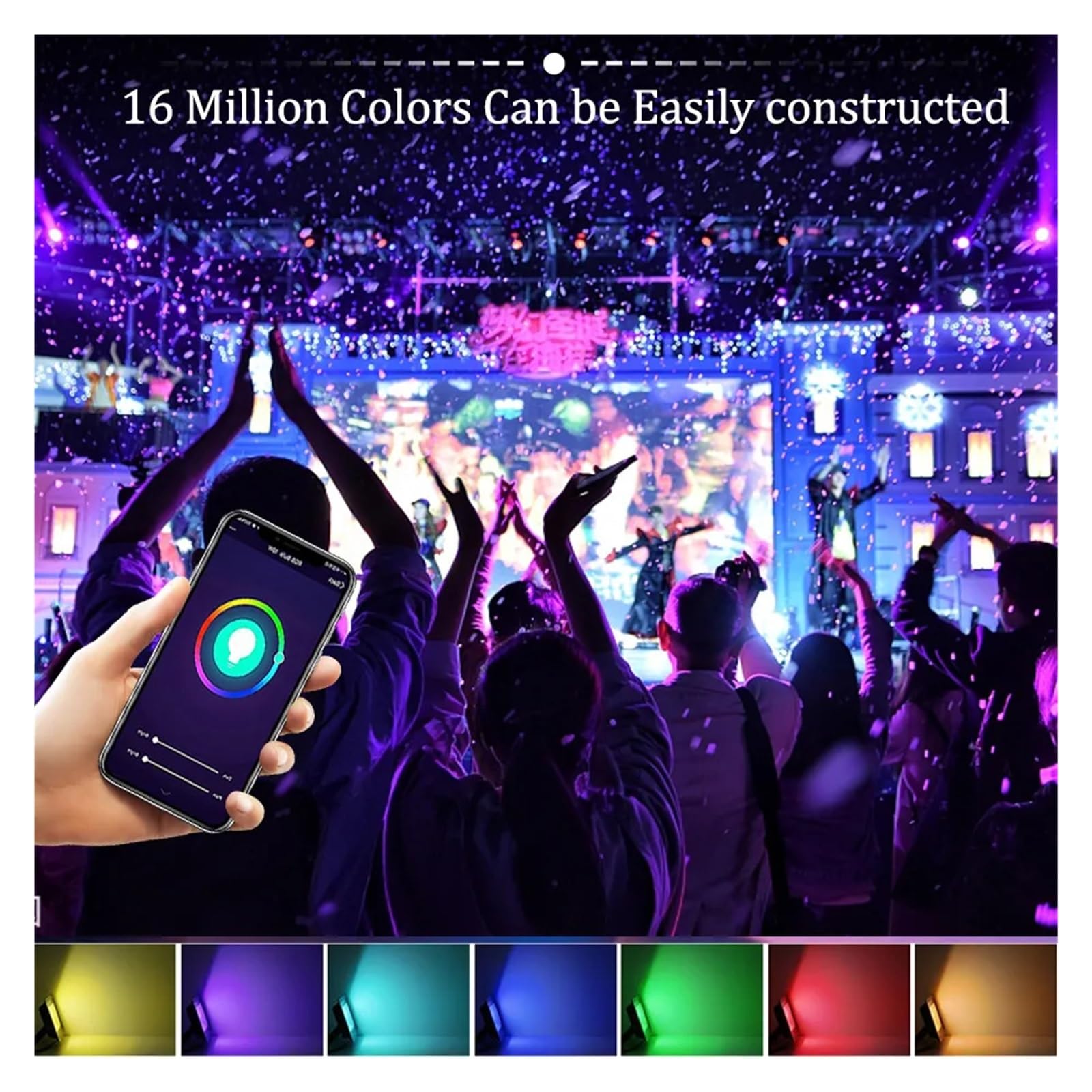 LED Strahler Außen, Tuya Smart Flutlicht LED Reflektor Außenbeleuchtung 30W 50W 100W RGB Dimmbar Warm Kalt Weiß Licht Unterstützung(With Remote Control,30W_WIFI AND BTOOTH)