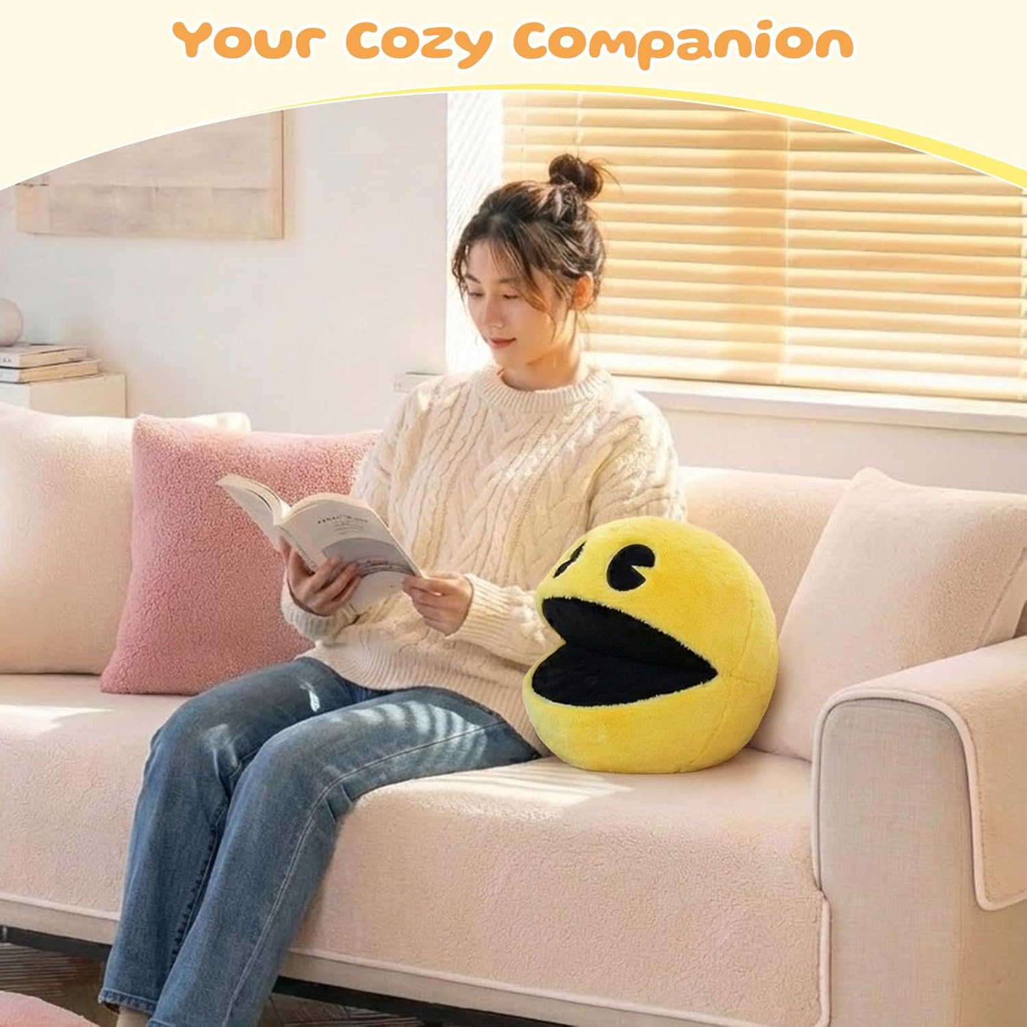 Plush 13in Yellow Stuffed Animal Toy Cute Plushs Toy Soft Anime You Gonna Never Stop Plush Pillow for Kids