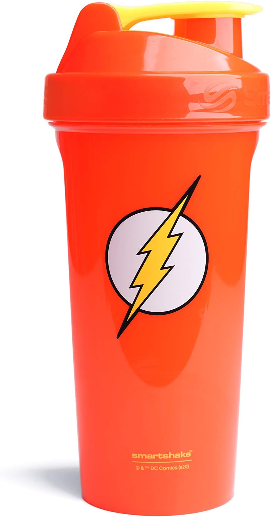 Lite Justice League Protein Shaker Bottle 800ml – DC Comics The Flash Water Bottle, Leakproof BPA Free Gym Shaker Bottle for Protein Shakes and Protein Powder, The Flash for Men