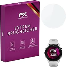 atFoliX Glasfolie kompatibel mit Garmin Forerunner 945 LTE Displayfolie, 9H Hybrid-Glass FX Schutzpanzer Folie