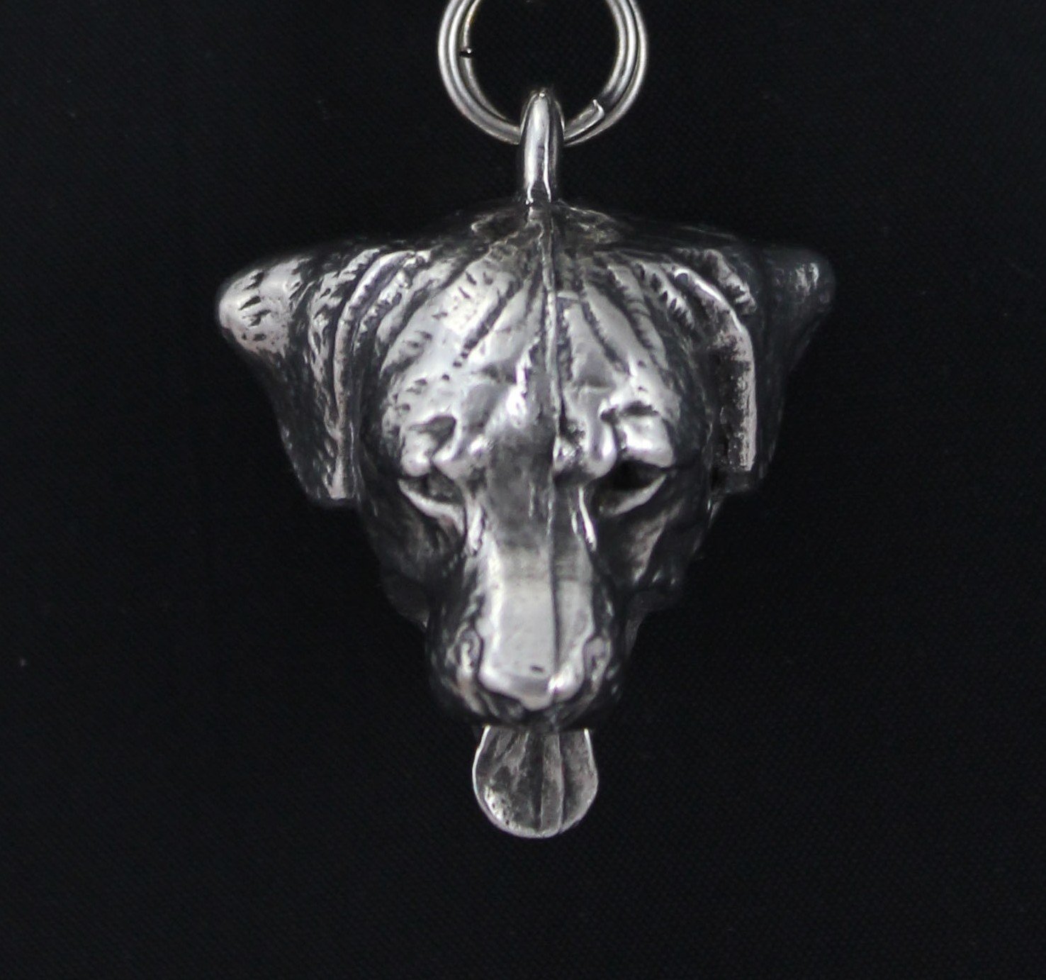 Art-Dog Colección Colgante para Perro en Hilo de Plata - Collar para Perro Hecho a Mano con Base de ZnAl y Recubrimiento de Plata - Joyería de Razas de Perros