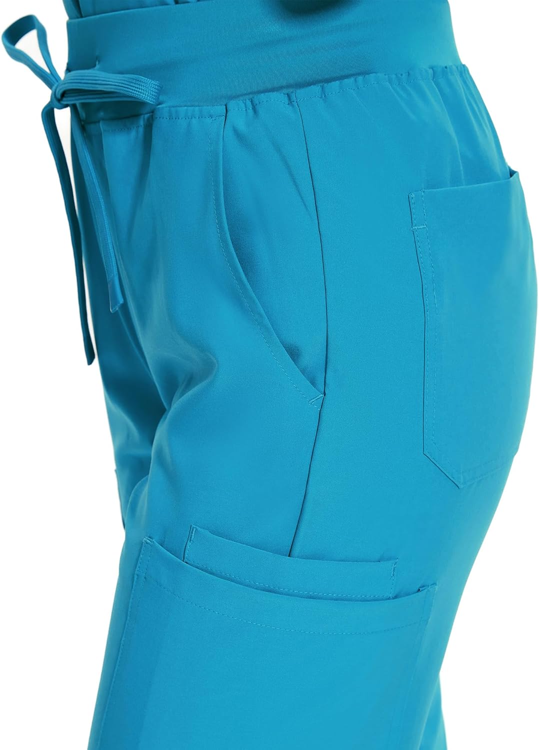 COZYFIT Scrubs for Women - V-Neck Top & Cargo Pants Scrubs Set with 10 Pockets - Image 5