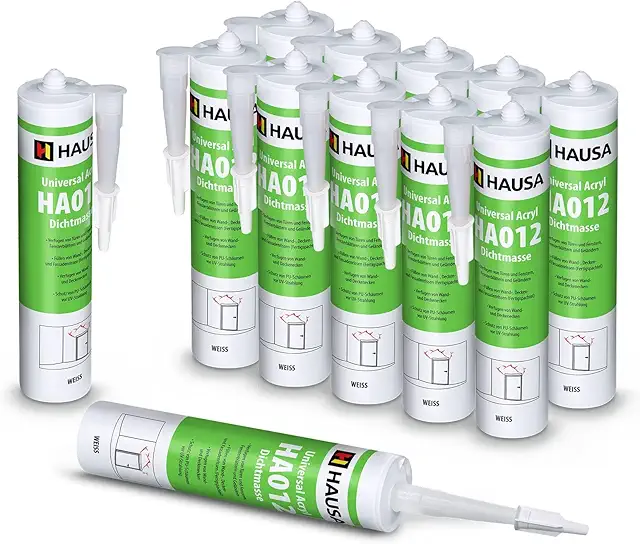 HAUSA Acrylaat Kit HA012 - 12x310ml Elastic Acrylic for Joints & Cracks