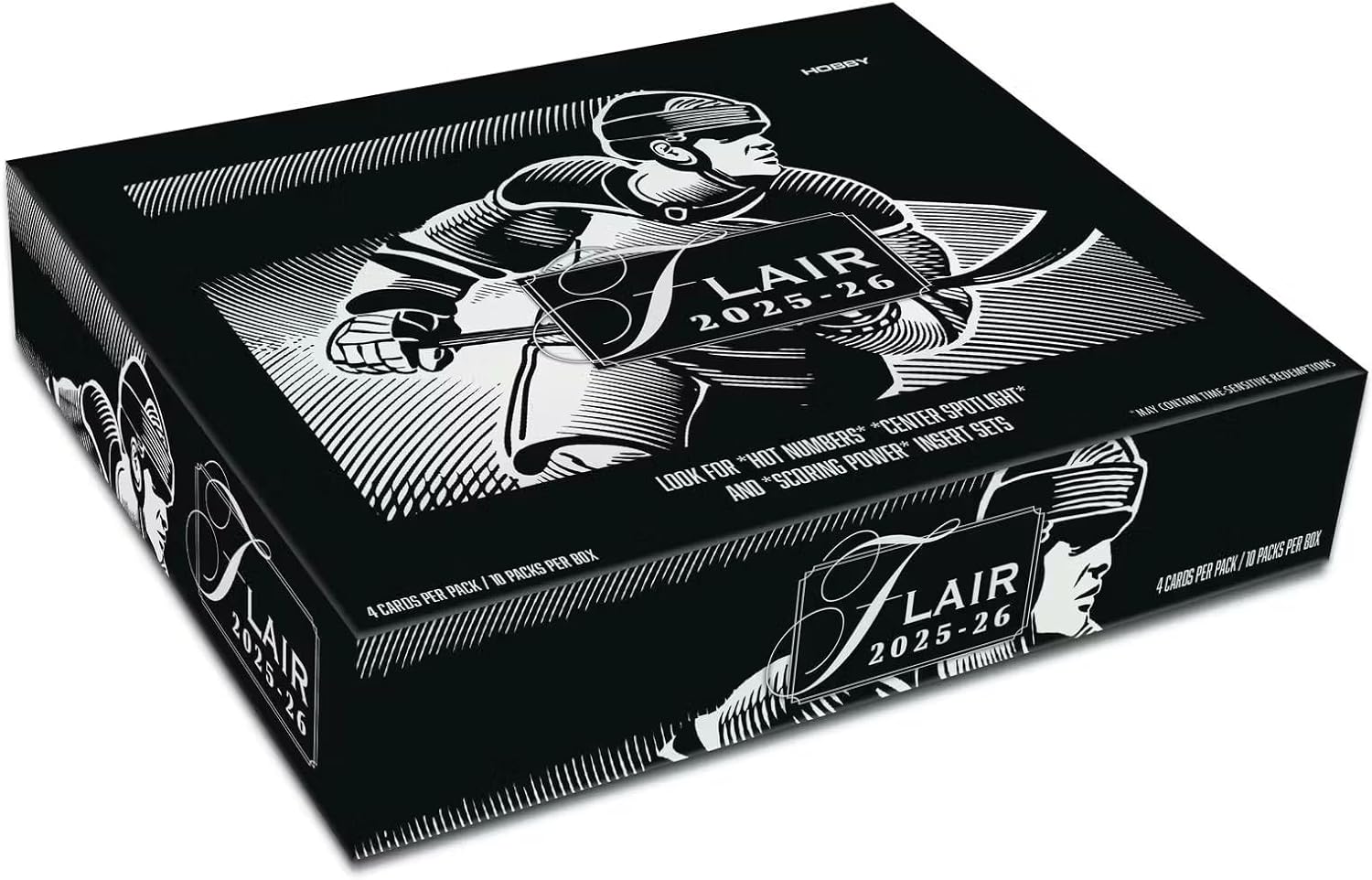 2025/26 Upper Deck Flair Hockey Hobby Trading Card Box (4 Numbered Parallels Per Box)