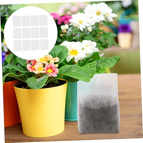 Miniatura 8 de Yardwe 200 bolsas de guardería no tejidas para plantas, bolsas de cultivo de plantas, macetas de tela, bolsas de cultivo de plantas, 4.3 x 2.8 in