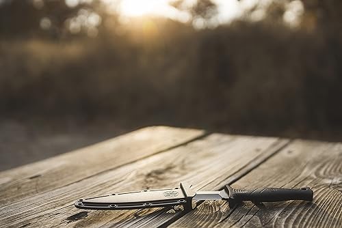 Miniatura 4 de Smith & Wesson Cuchillo de hoja fija SS de alto carbono de 10.5 pulgadas con hoja de borde falso de 5.5 pulgadas para supervivencia táctica al aire