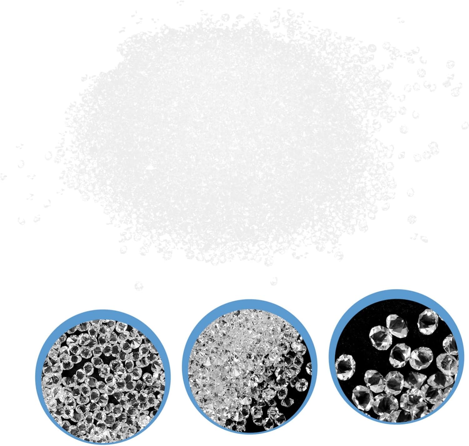 SAFIGLE 25sets Glass Nail Charms and Decors of Nail Art Accessories for Manicure Fine Craftsmanship