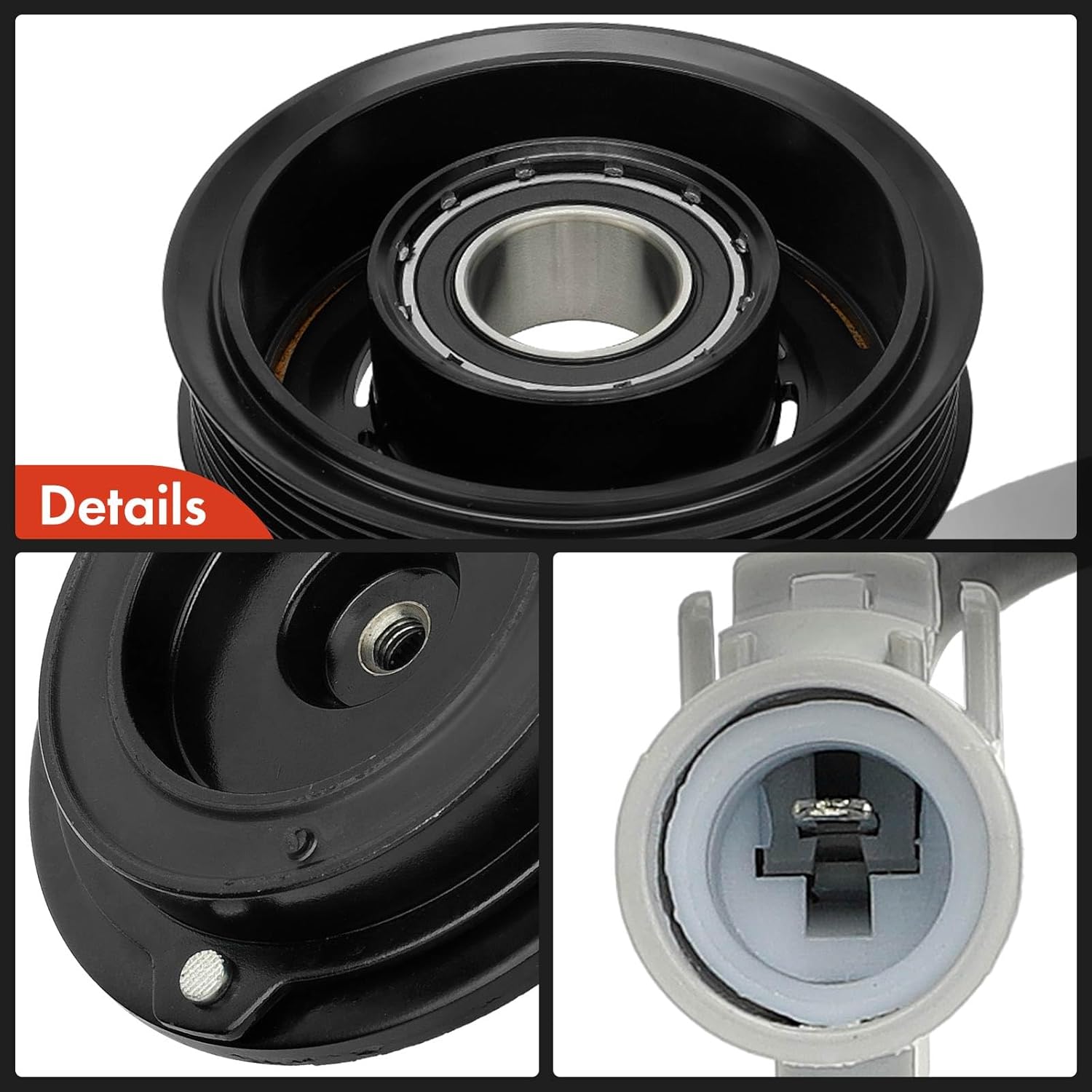 A-Premium Air Conditioner AC Compressor Clutch Kit Compatible with Toyota Tundra 2007-2009, 4Runner 2003-2009 & Lexus GX470 2005-2009, 4.7L
