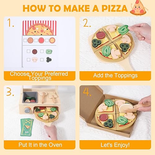 Miniatura 3 de Juguete de pizza de madera