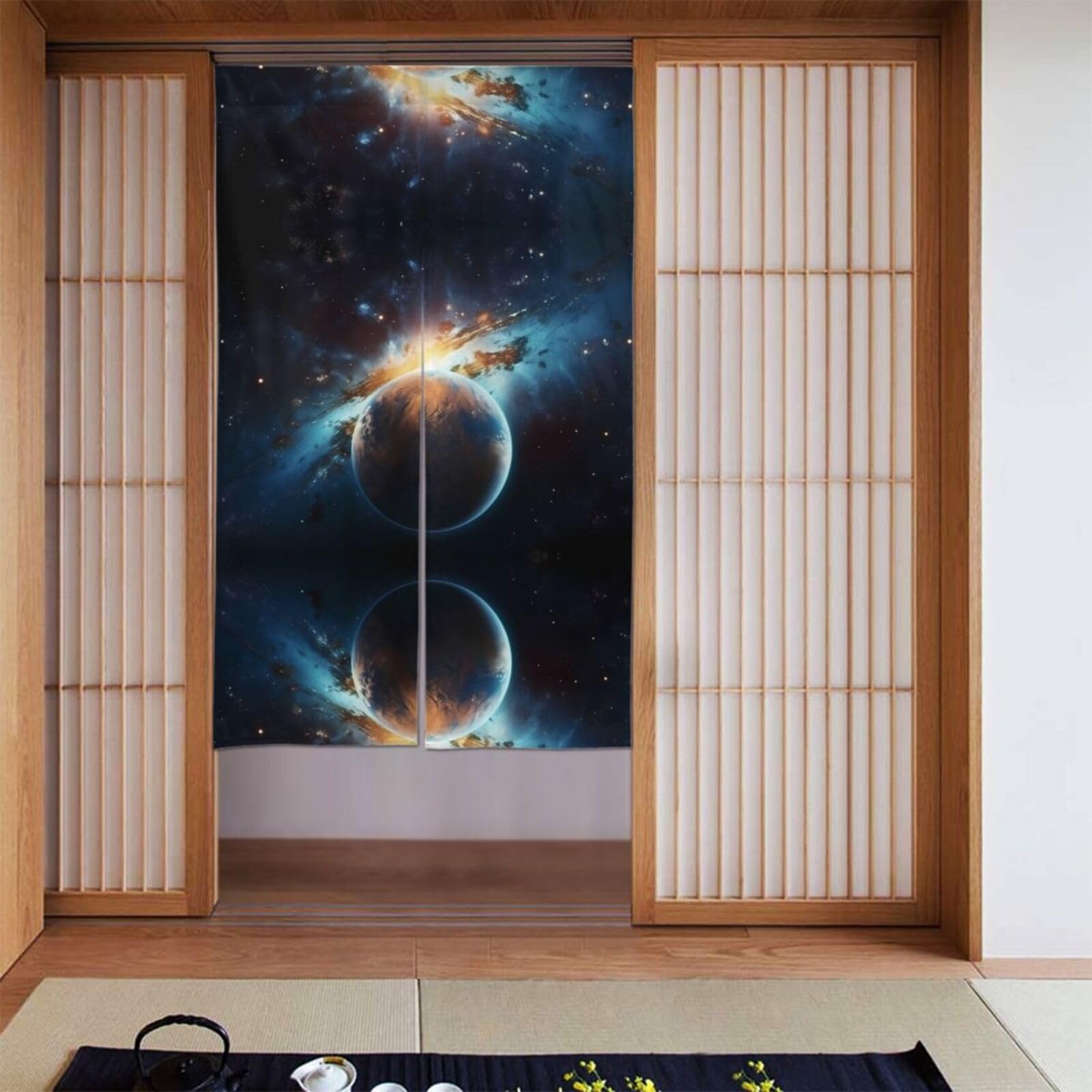 Rideaux occultants planète pour guider les douces nuits de votre enfant