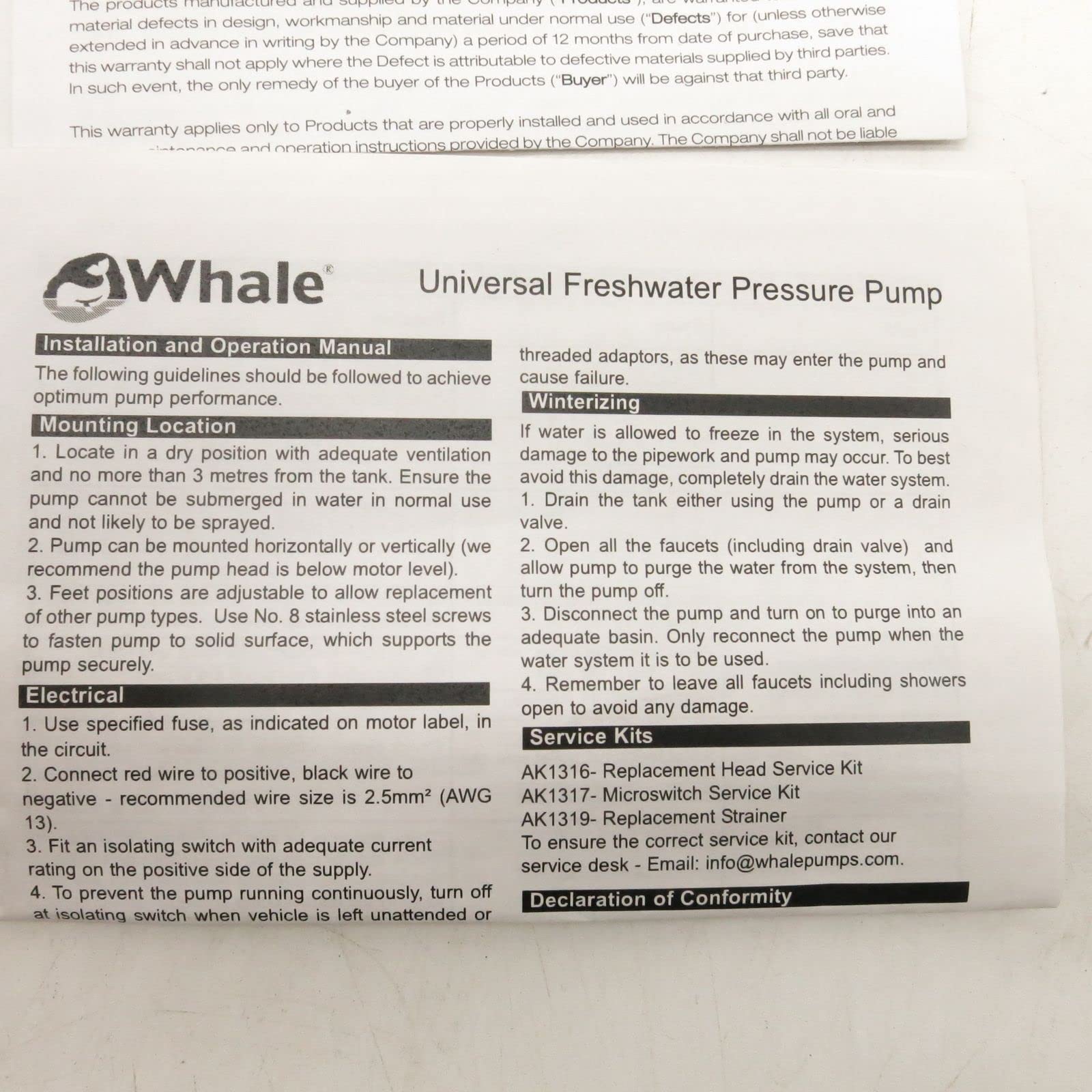 Whale – Riesgo Biológico 12 L/min 12 V