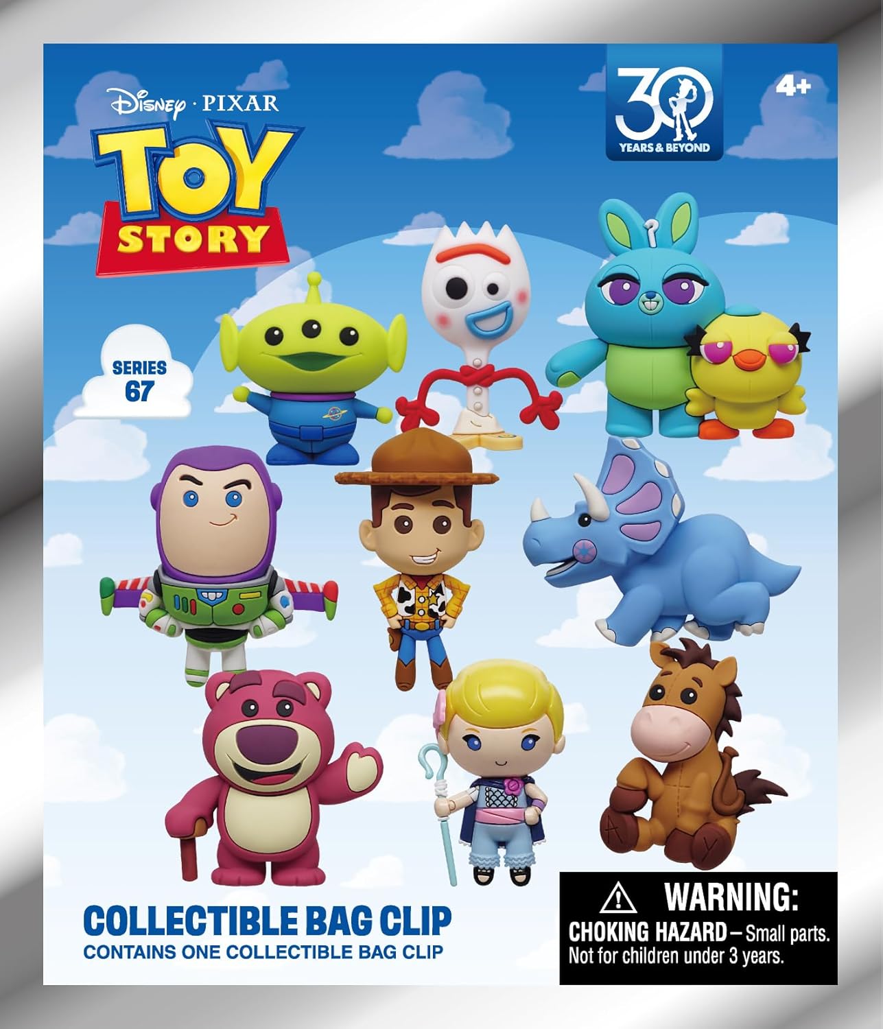 Disney Toy Story 30th Anniversary 3D Foam Bag Clip - 1 Blind Bag