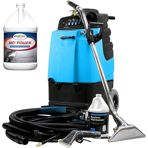 Mytee 2008CS Contractor’s Special 220 PSI Heated Carpet Extractor Package with Dual Vacuum + BULK Carpet Extractor Cleaner (Makes 128 Gallons) – Professional Carpet & Upholstery Cleaning Bundle