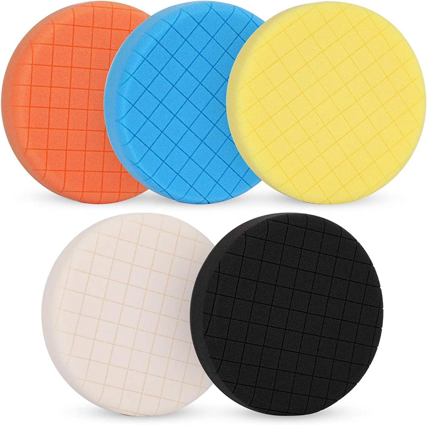 IPELY 5 Pcs 6 Inch Buffing Pads, Polishing Pad 6 Inch Polishing Pads