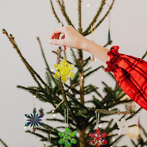 Miniatura 4 de DoreenBow Moldes holográficos de copo de nieve para resina de Navidad, moldes de resina de Navidad, moldes de resina epoxi para resina de bricolaje
