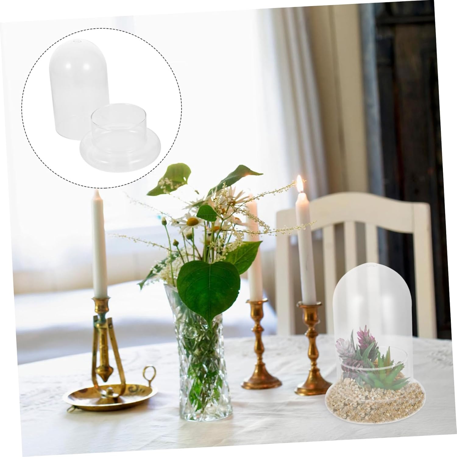 Milisten 2pcs Moss Bottle Terrarium Glass Jar for Miniature Decoration Planter for Home Office and Garden for Housewarming and Holidays