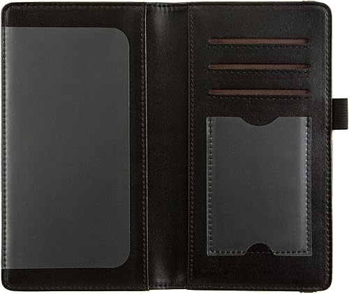 Miniatura 5 de BECEERE Funda de cuero para chequera para hombres y mujeres, para cheques duplicados de desgarro superior y lateral, soporte para chequera con