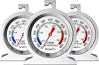 Vista 1 de ThermoPro Paquete de 3 termómetros de horno para horno de gas, medidor de temperatura de ahumador de 122.0-572.0 °F/100-600°F con acero inoxidable