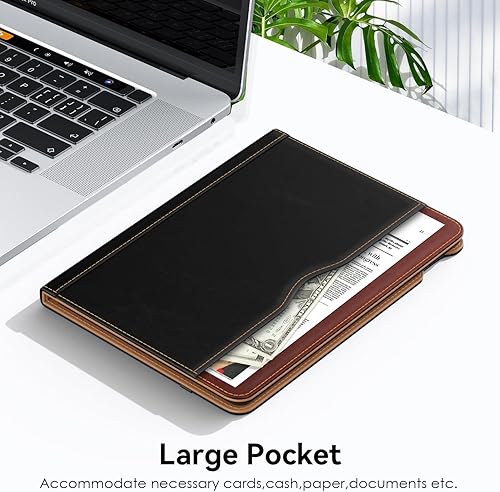 Miniatura 8 de OKP Funda para iPad de 9 generación 2021  8 generación 20207 generación 2019 de 10.2 pulgadas con soporte de piel sintética de visión multiángulo