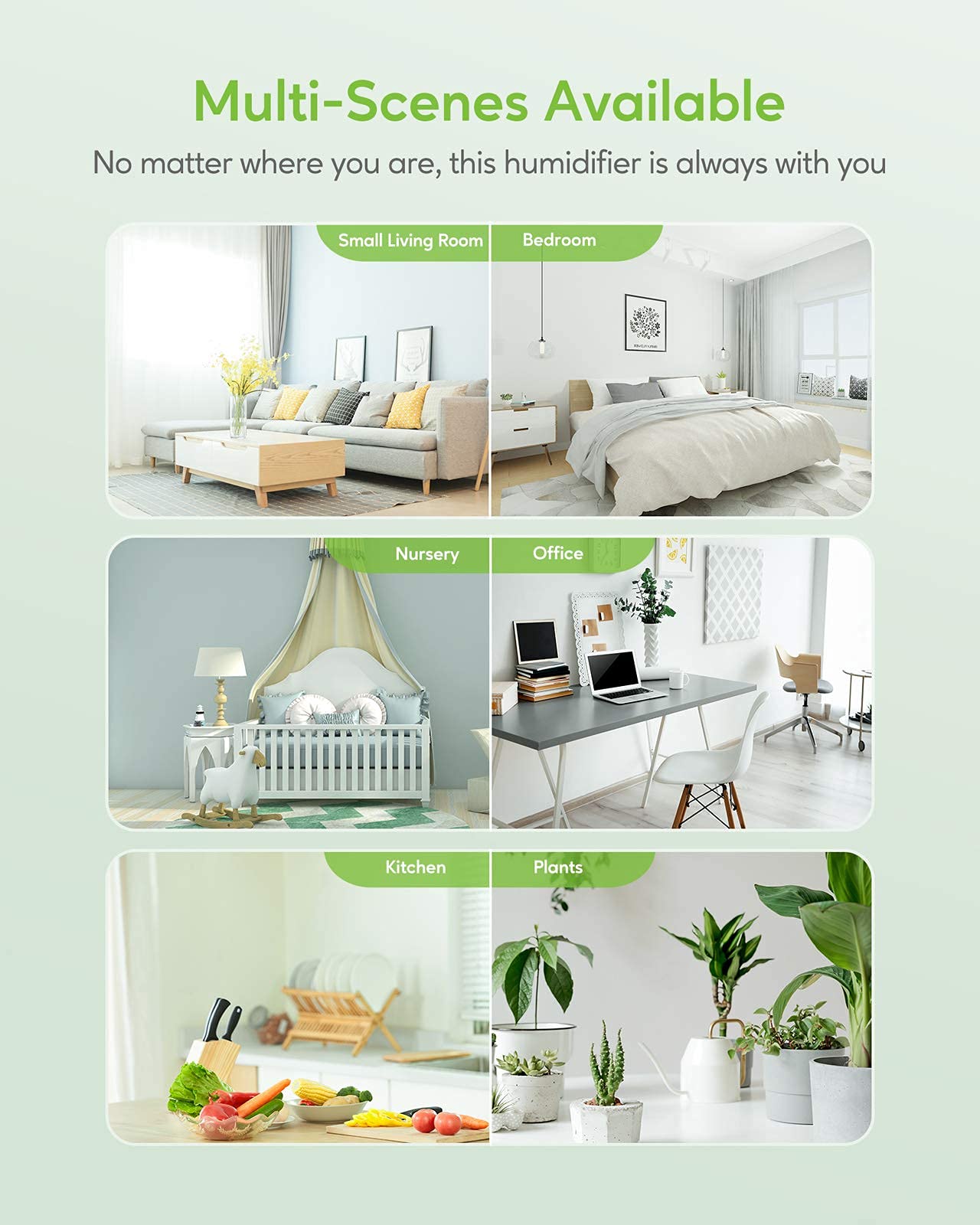 MEGAWISE 1.5L Cool Mist Humidifier for Bedroom, Home, Office and Plants, Celebrity recommendation,Star same humidifier,Essential Oil Diffuser with Adjustable Mist Output, 25dB Quiet Ultrasonic, Up to 10 Hours, Easy to Clean