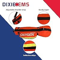 Vista 4 de Dixie Ems O2 Shoulder Bag for D Size O2 Cylinder and Supplies, Oxygen Tank Carry Pack with Padding