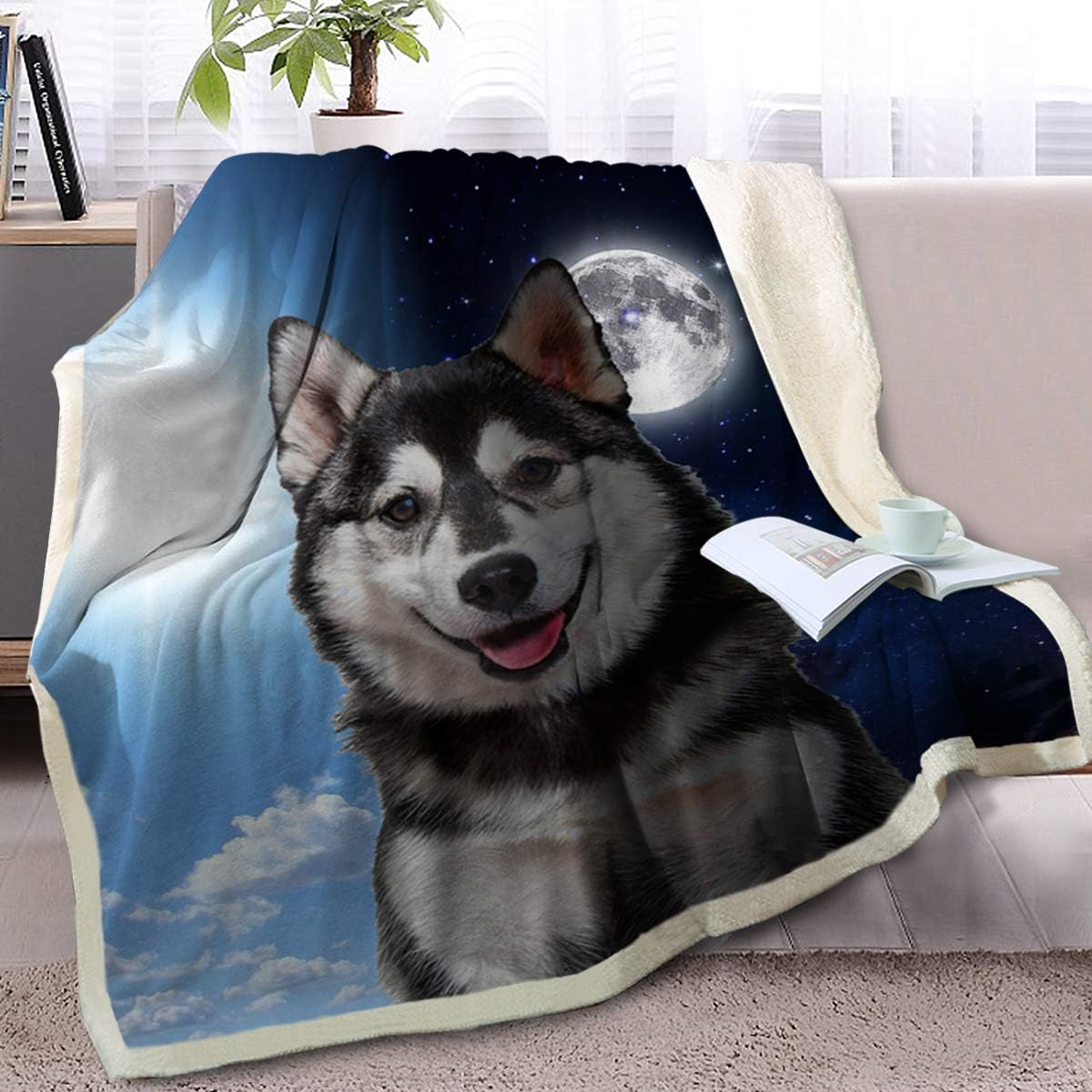 husky throw blanket