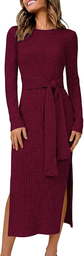 Knit evening dress