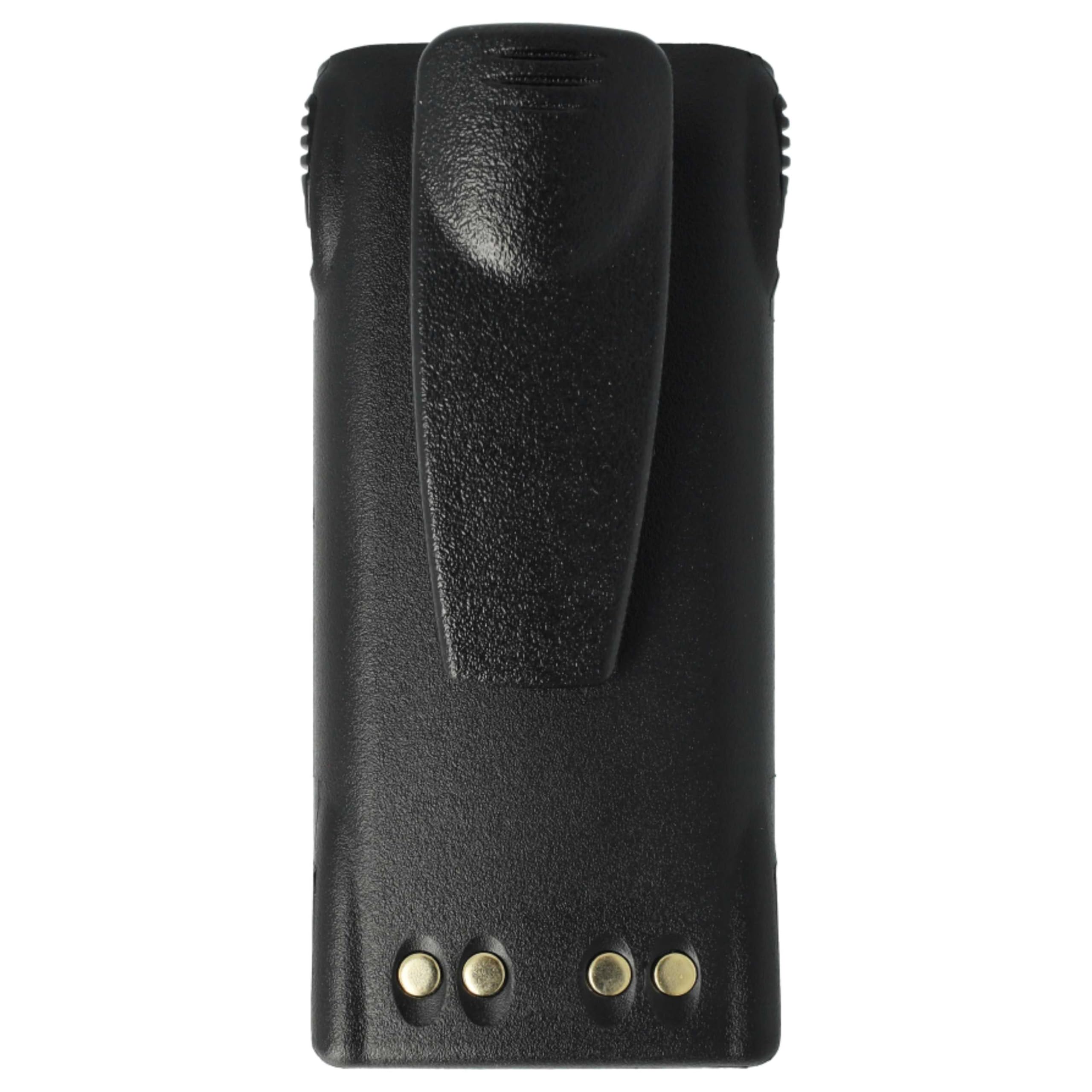 vhbw 2x batteria compatibile con Motorola GP339, GP540, GP340, GP360, GP380 radio (1800mAh, 7,2V, Li-Ion) + clip