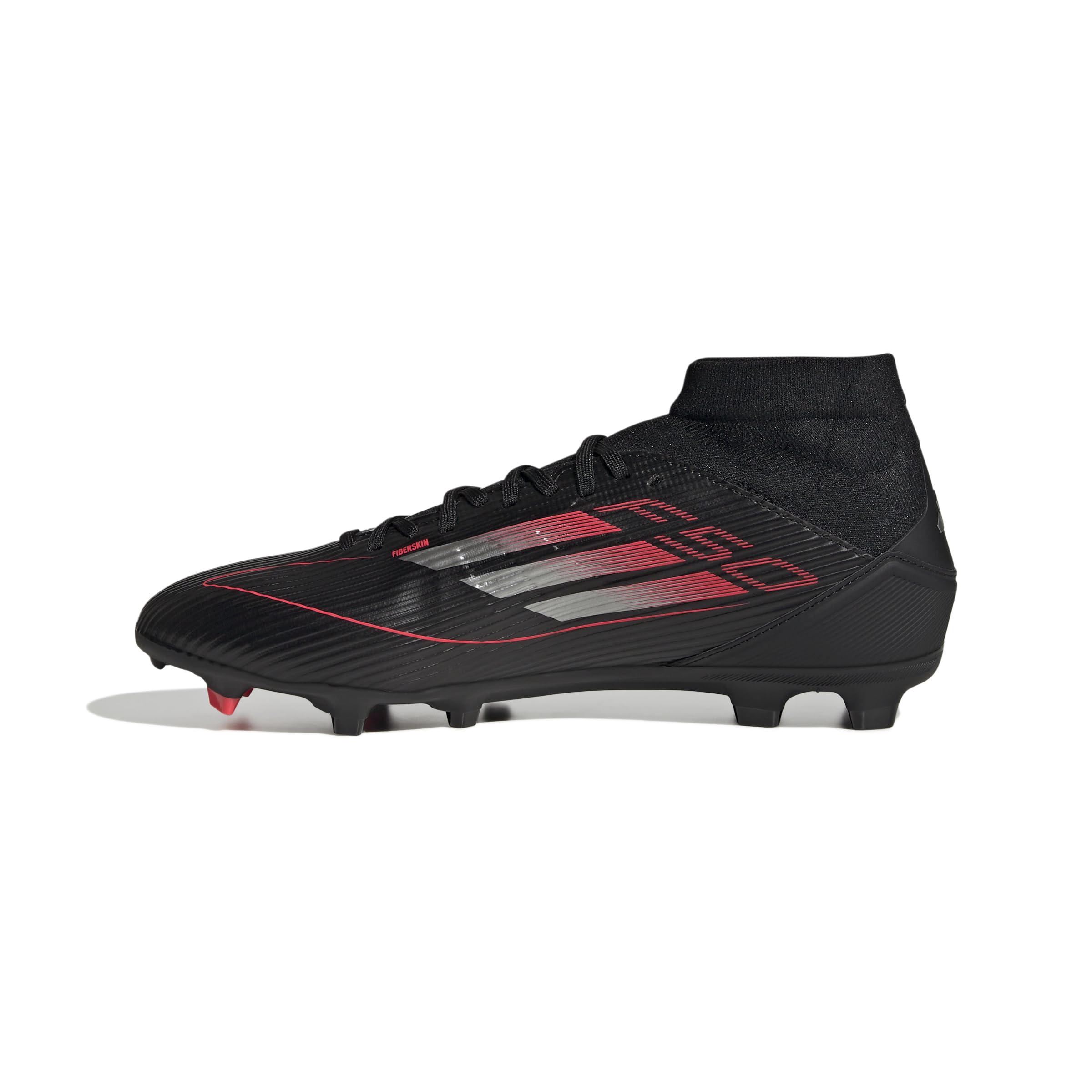 adidas Unisex F50 League Football Boots FG/MG, core Black/Iron met./Lucid red, 9 UK