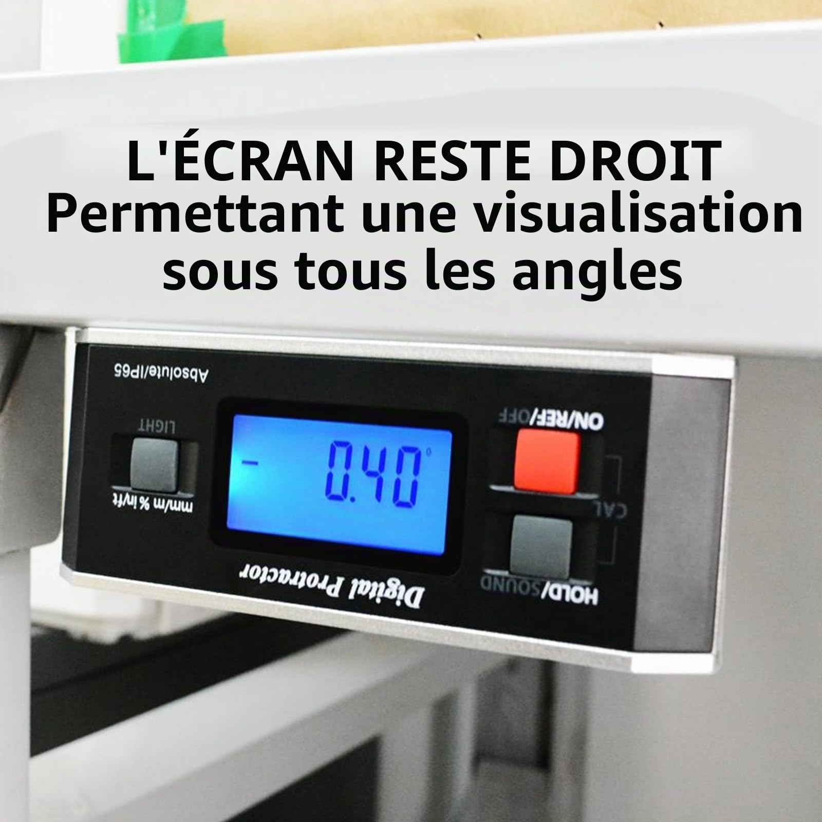 Rapporteur D'Angle Numérique Inclinomètre DE Niveau Rainure en V Magnétique 0~360 Degrés Avec Rétro-éClairage