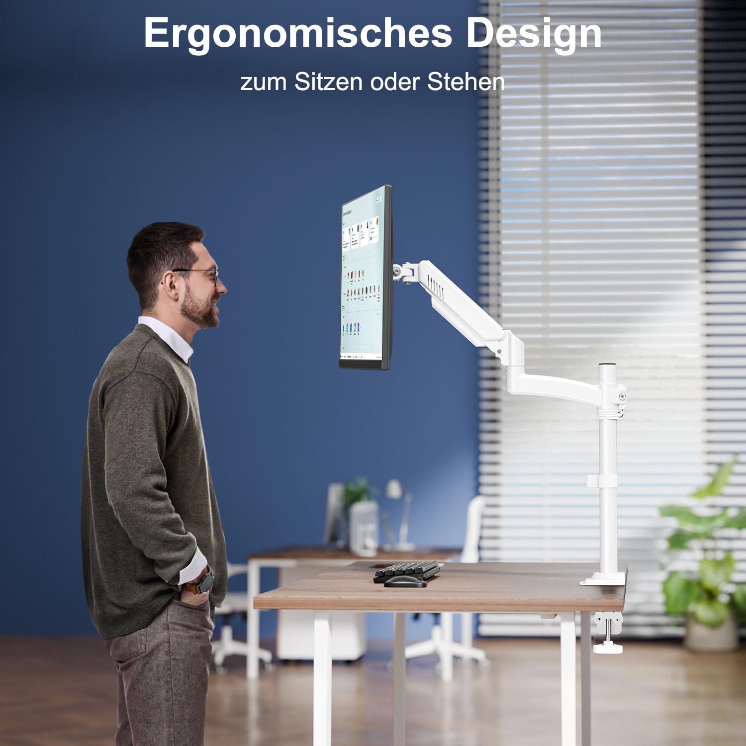 ELIVED Support de moniteur pour écrans de 13 à 32", supporte 2 à 10 kg