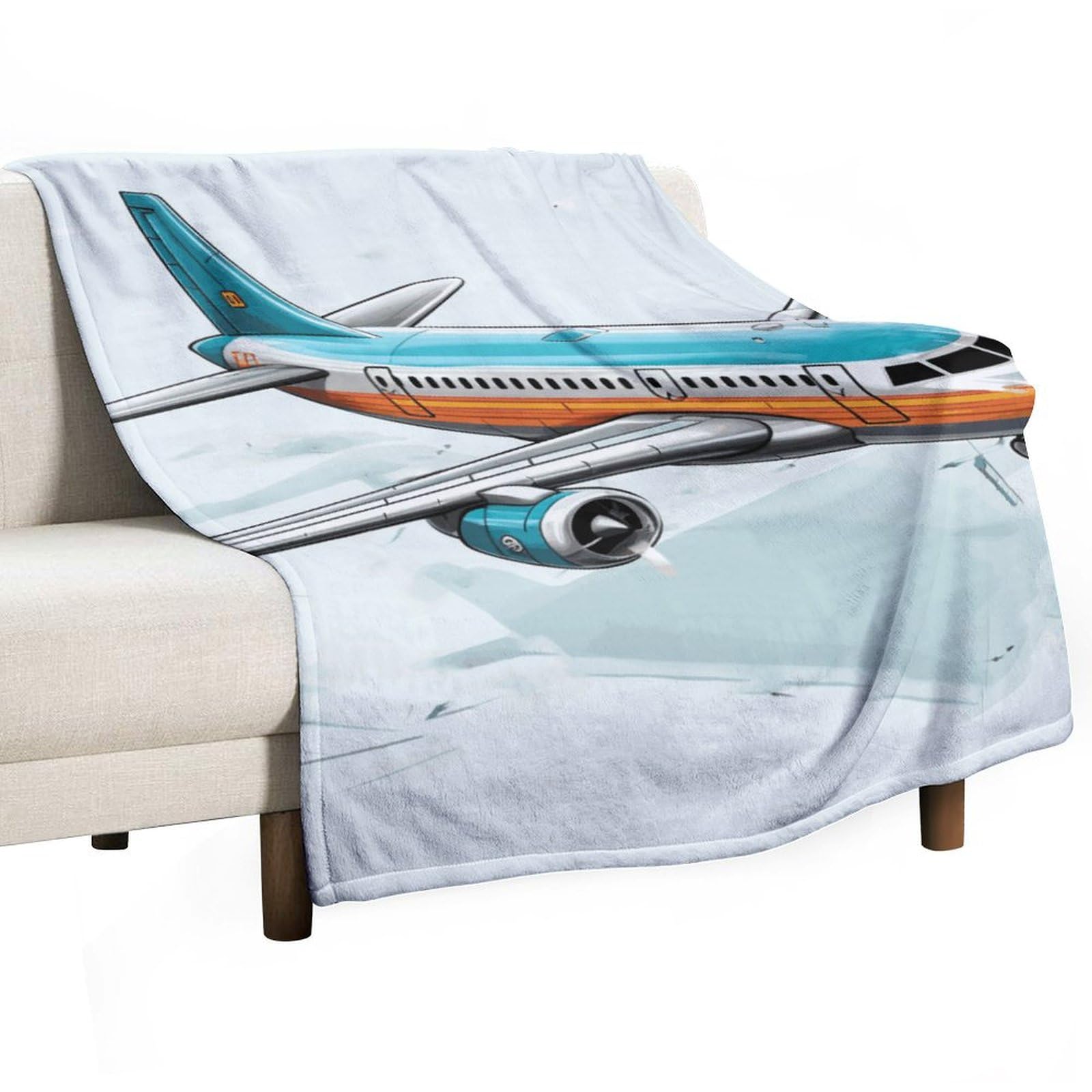 Couverture avion légère en flanelle pour éliminer les frissons nocturnes
