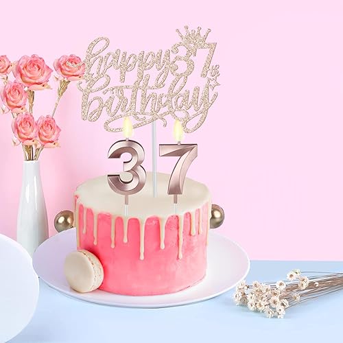 Miniatura 225 de Decoraciones de cumpleaños de 3 años para niñas; banda, corona/tiara, velas y adorno para pastel de cumpleaños de 3 años; regalos y decoraciones