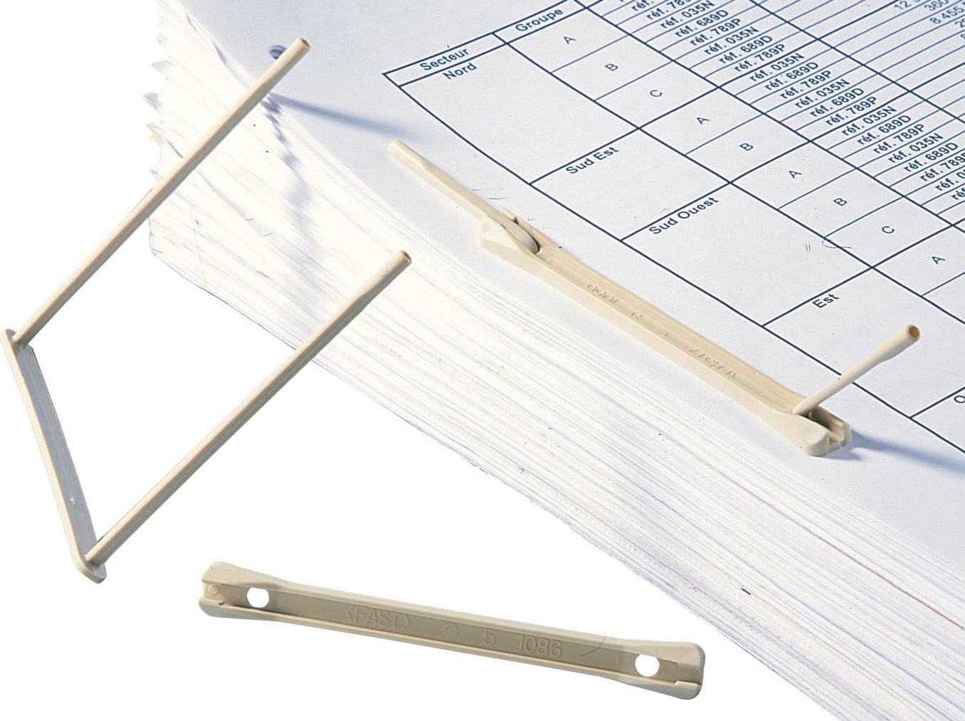 Fast 50 x Beige Plastic Archive Binder for Standard Documents 9cm