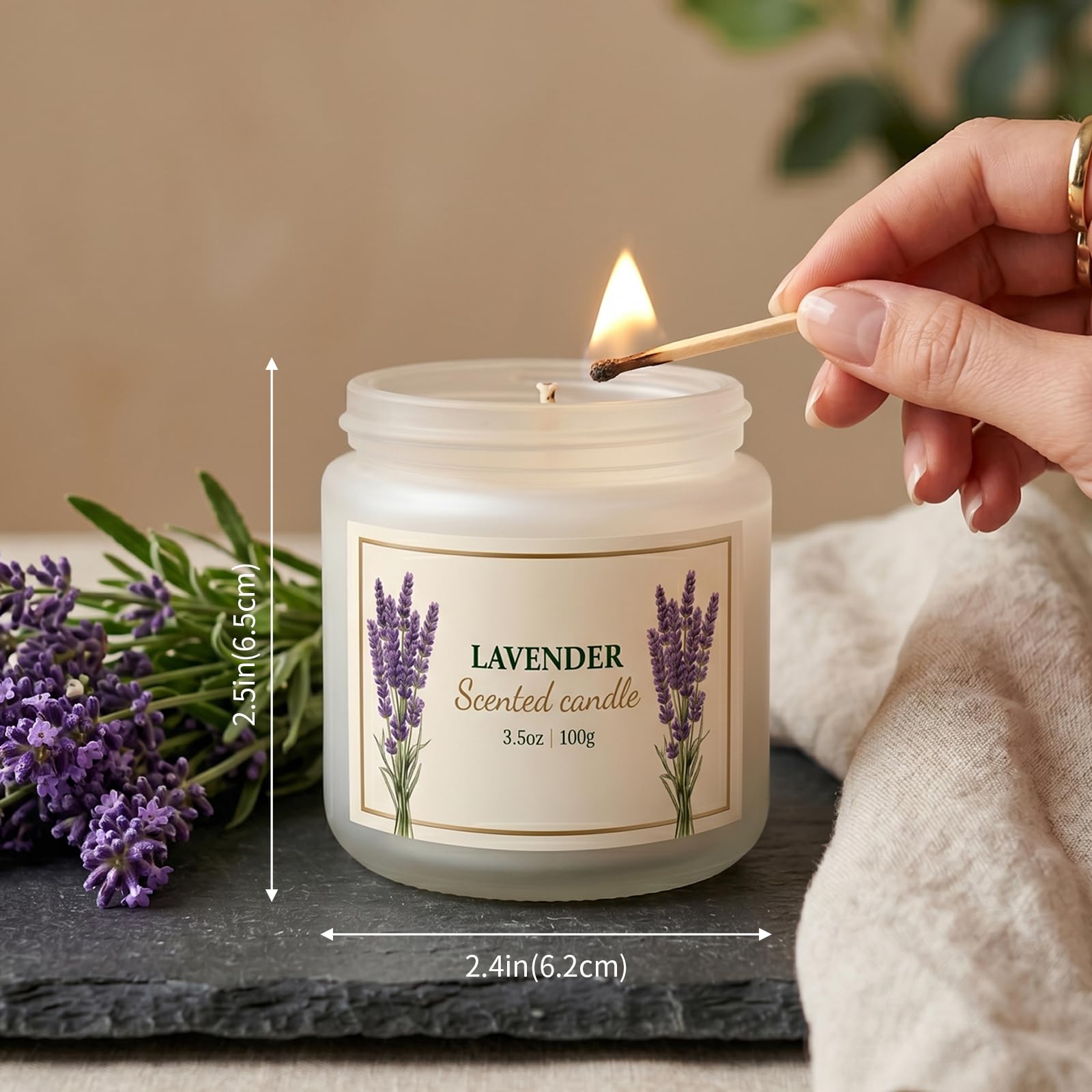 6er-Pack Duftkerzen für Frauen – Lavendel, Vanille, Gardenie, Rose, Jasmin, Freesie (blumige Düfte), 21 oz Kerzen aus natürlichem Sojawachs zur Entspannung und als Geburtstagsgeschenk für Frauen