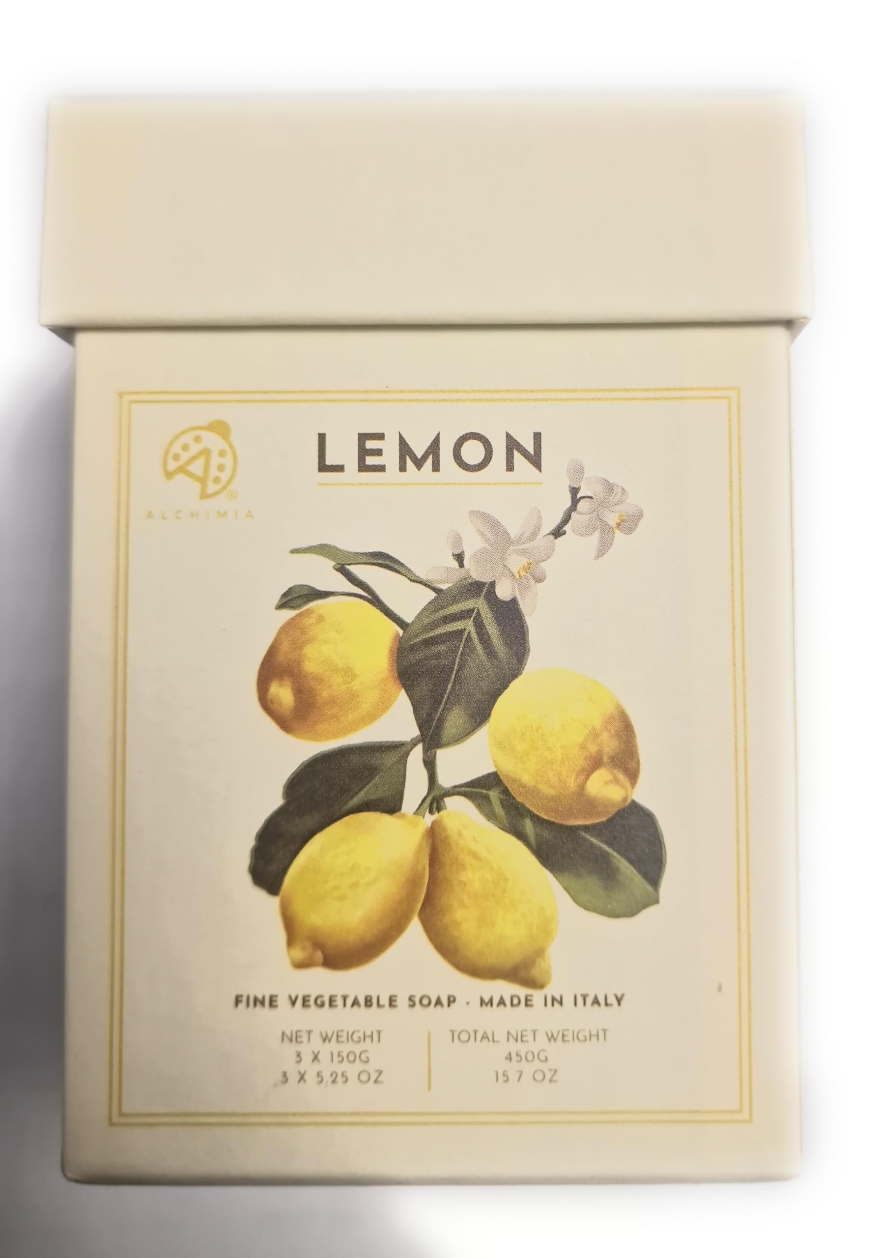 Lemon Fine Vegetable Soap Set 3 x 150g – Triple Milled Natural Bar