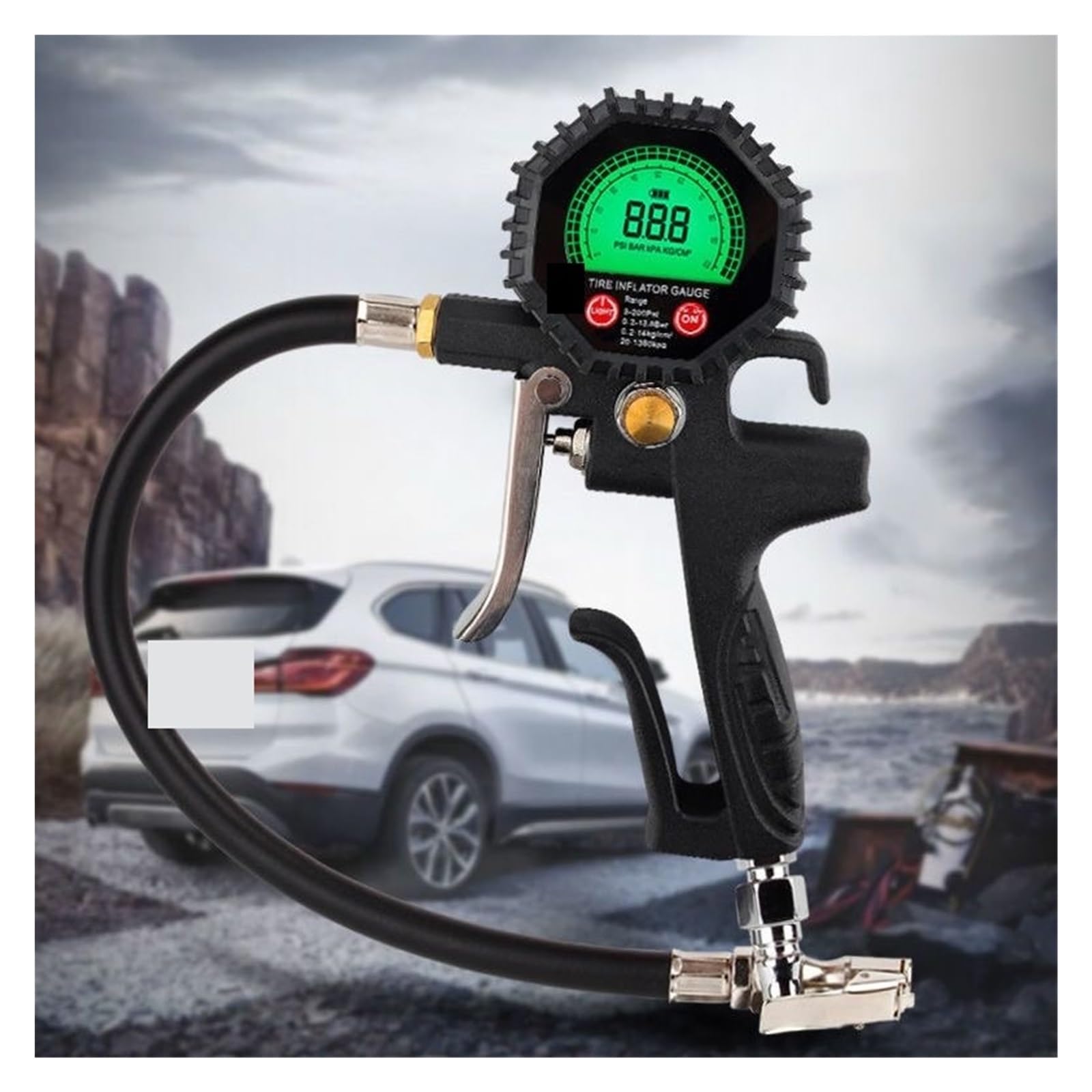 Regulator ciśnienia, Przełącznik Ciśnieniowy, Cyfrowy Inflator Wskaźnika Opon, 250 PSI, Akcesoria Do Kompresorów Pneumatycznych, Samochodu, Roweru, Ciężarówki Rv, do pistoletu natryskowego