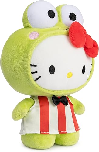 Miniatura 2 de GUND Sanrio Hello Kitty Keroppi Peluche, animal de peluche premium para edades de 1 año en adelante, verde, 9.5"