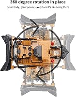 Vista 4 de GoolRC Bulldozer a control remoto a escala 1:24, camión de construcción RC de 2.4 GHz, 9 canales, vehículos de ingeniería, juguetes educativos
