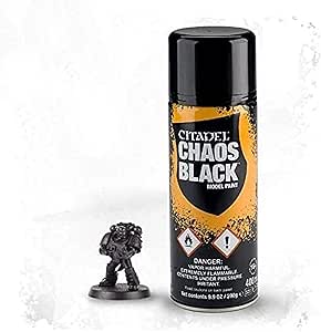 Games Workshop Citadel Spray Paint Chaos Black 9.9 Oz