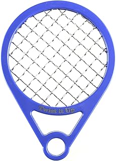 Twist It Up Comb (Imperial Blue) - Alternative to Hair Sponges for Black Men's Curls, Tennis Racket Style Hair Twisting Comb