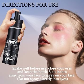 2PCS Face Setting Spray for Makeup Set,Hydrating Matte Makeup Setting Spray for Face,Long-lasting Oil Control Glossy Fixing Spray Makeup,Waterproof Setting Spray for Women and Men
