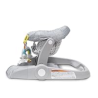 Vista 4 de Bright Starts - Asiento de piso de 2 posiciones para aprender a sentarse (gris jaspeado), sienta a tu bebé en esta silla ajustable para actividades