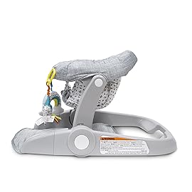 Bright Starts Learn-to-Sit 2-Position Floor Seat (Heather Gray) - Sit Baby Up in This Adjustable Baby Activity Seat Appropriate for Ages 4-12 Months - Includes Toys, Funfetti Neutral
