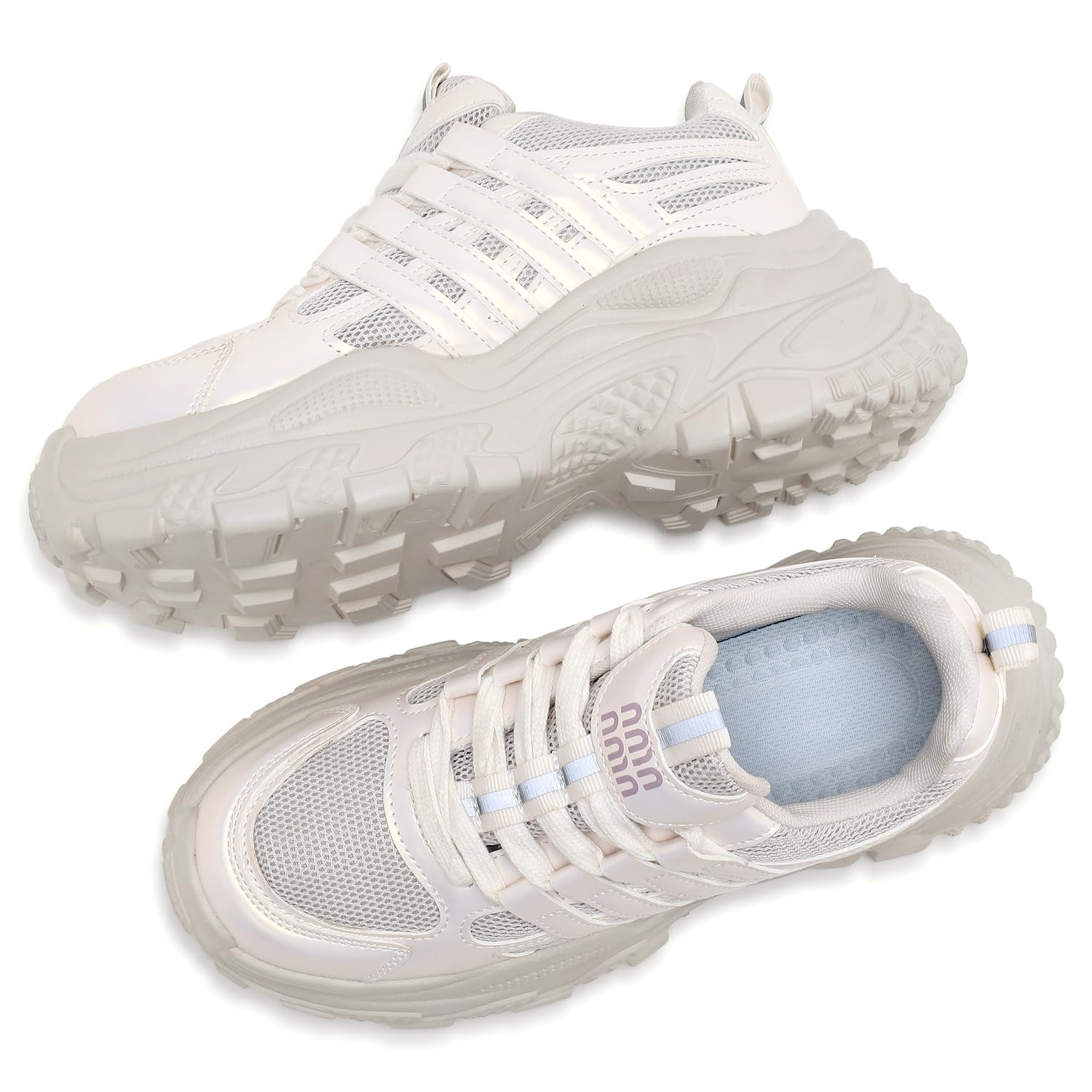 CASSIEY Women's Fashion Sneakers for Girl's | Lightweight & Comfortable | Gymwear & Casual Outfits | Sport Shoes for Girl's and Women's- Grey 3