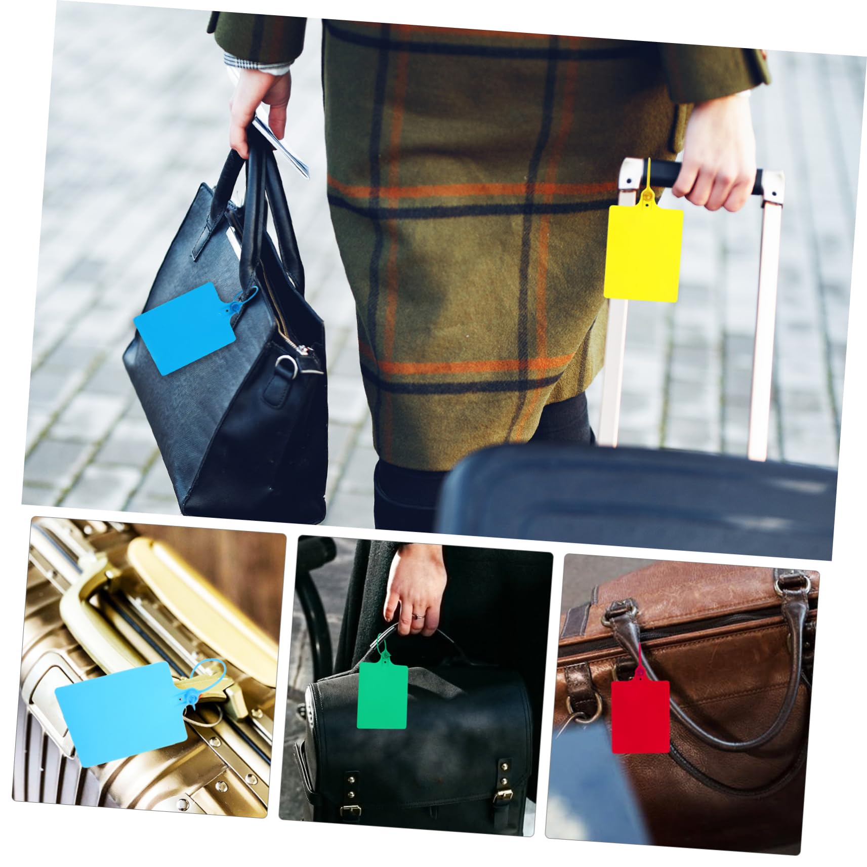 Luxshiny 100pezzi Etichette Spedizione Con Fissaggio Etichette Per Riutilizzabili Pp Per Organizzazione e Spedizioni e Magazzinaggio