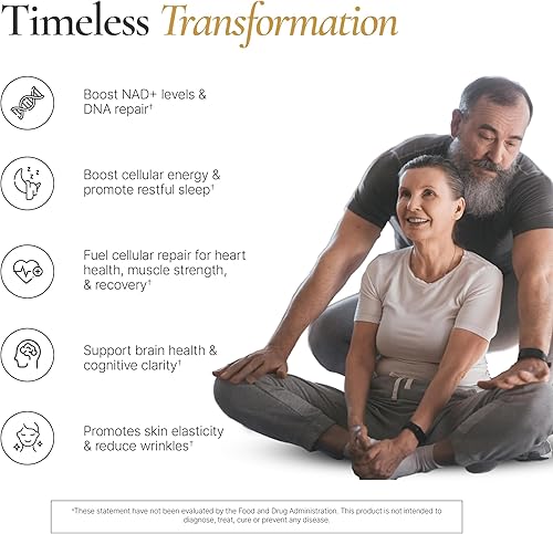 Miniatura 2 de Timeless - Suplemento NAD+ con BioPerine para una mayor absorción - Apoya el antienvejecimiento, la longevidad, la energía celular - ribósido de