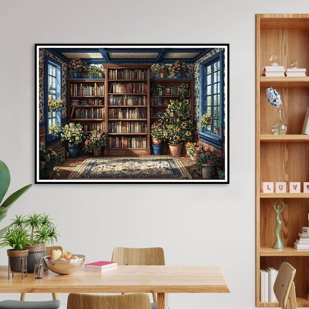 Puzzle 1000 Pezzi, Puzzle Casa per Adulti, 70x50cm, Compact Box -4398