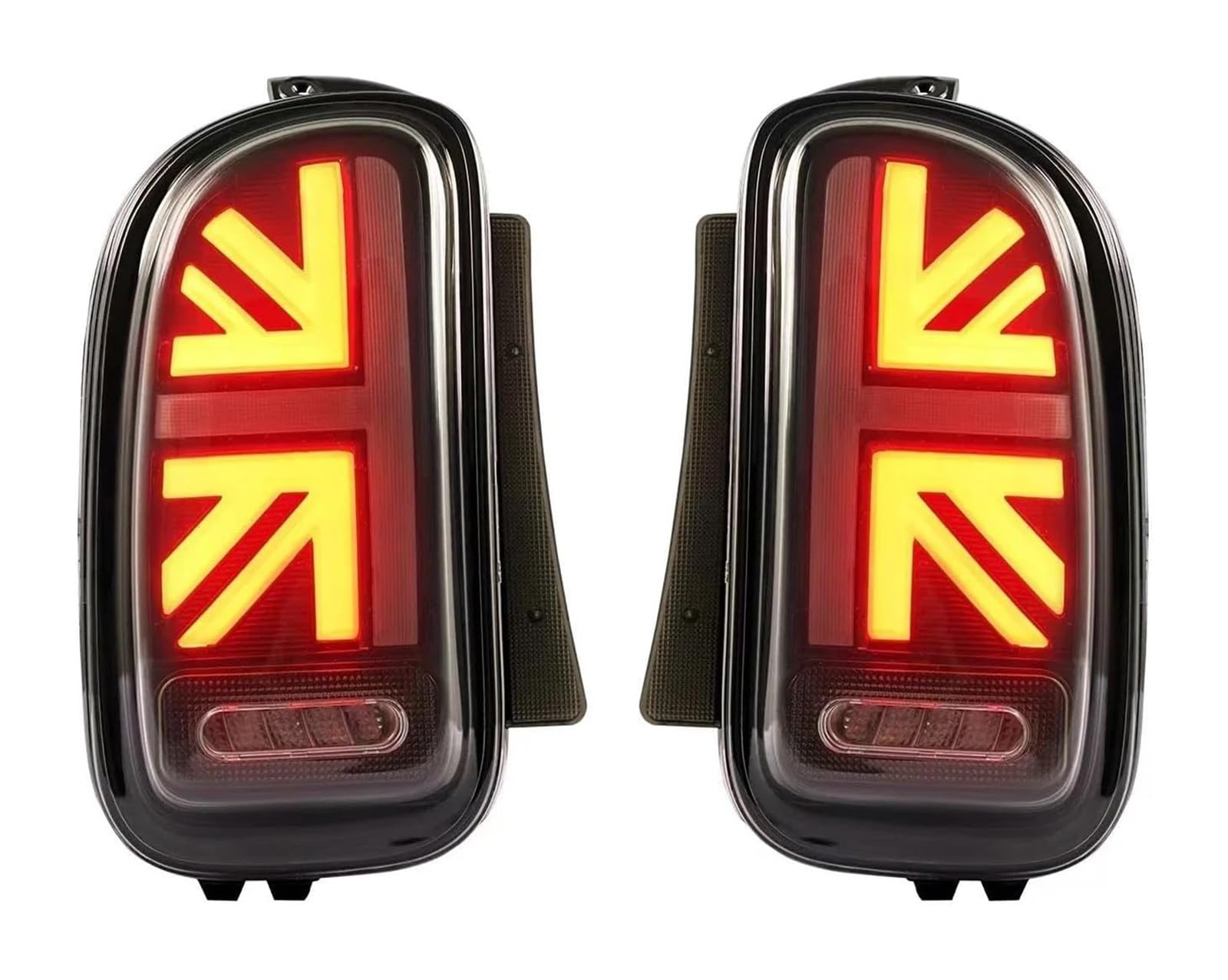 Para Cooper Para Clubman Para R55 Freno Inverso Luz Señal Giro Secuencial Luces Traseras Coche Conjuntos Señal Giro Espejo(2pcs Smoke)