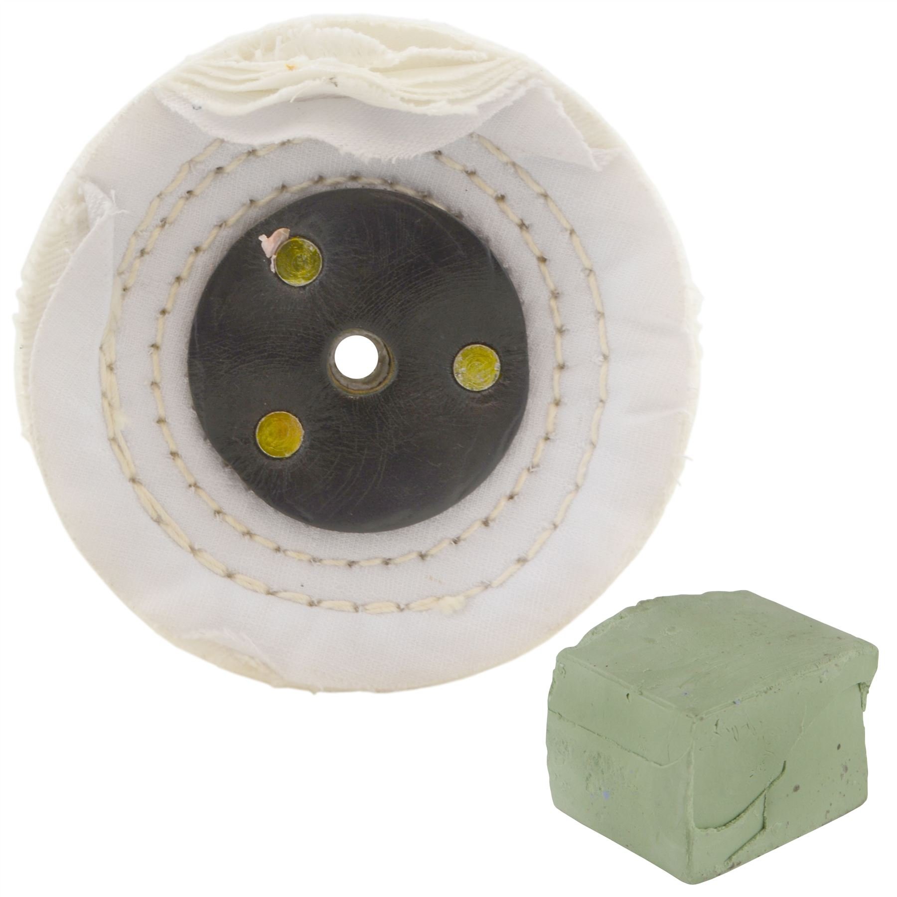 White Close Stitched Polishing Buffing Mop 4